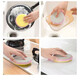 Household dishwashing cloth double-sided ingot towel sponge block magic scrubbing dish sponge wipe kitchen cleaning pot brush magic sponge ingot towel * 3 pieces random color