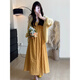 
Cotton French giant beautiful suspender dress for women in summer 2025 new hot seaside vacation style slim long skirt ginger dress L suggest 110-125Jin [Jin equals 0.5 kg]