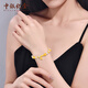 BOC Billion Gold Beeswax Gold Bracelet Pure Gold Bamboo Crystal Bracelet Birthday and Valentine's Day Gift for Wife Gold Weight 4.3 Grams