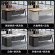 Mengxidi desk simple modern president desk manager supervisor desk executive desk office computer desk and chair combination boss desk dark walnut color boss desk + side cabinet 160*80*75 thickened desktop