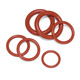 JINGGONG red silicone o-ring silicone gasket high temperature resistant waterproof wear-resistant gasket high elastic sealing o-ring outer diameter 16*wire diameter 2.4mm (100 pieces)
