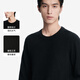 K-Boxing Men's Wear (K-Boxing) 100% Wool Autumn and Winter Round Neck Wool Sweater NYYN3558 Black XL