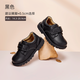 David Bella children's boys' leather shoes British style girls' black small leather shoes medium and large children's autumn
