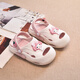 
Kulomi Girls Slippers Hole Shoes Summer 2025 New Children's Princess Beach Shoes Wear Anti-Slip Wading Shoes Purple Size 33