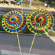 Buntes traditionelle Doppelschicht alte Peking Windmühle Kinderspielzeug im Freien Dekoration Aktivität Requisiten Scenic Street Stände kleine einschichtige alte Peking Windmühle One