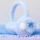 语森忆FlowersandCats公主耳罩儿童冬季护耳耳套保暖女童防冻耳暖耳包 自留艾莎耳罩手套袖套三件套