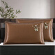 Caja de almohada de seda de hielo de verano de Summer XI Caja de almohada de almohada de almohada de almohada de verano de dos lados de doble cara Casa de almohada de ratán individual para adultos un par Vínculos de hielo 679-7 Funda de almohada de bosque morado (un par) x '48cm*74cm