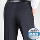 Hengyuanxiang middle-aged and elderly trousers men's 2025 spring, summer and autumn loose straight suit pants without ironing business formal wear dad long trousers 9905 elegant gray [summer] thin style 29 [2 feet 2 waist]