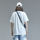 
Guyouka (GUUKA)/SANK co-branded white short-sleeved T-shirt for men's trendy brand Liu Yu same hip-hop pure cotton sports half-sleeved T loose white F3887 XS