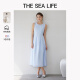 THE SEA LIFE连衣裙女欧海一生 气质圆领连衣裙女25夏纯棉无袖中长裙200073 蔷薇粉 S