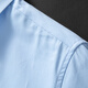 Woodpecker (TUCANO) shirt men's summer short-sleeved shirt business casual solid color versatile comfortable top men's light blue 3XL