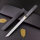 Kashiwa Chao Black Samurai Forged Stone Cloud Ink Sharp Knife for Home Convenient Sharpening Fruit Knife to Carry 1 Free 8cm and 17cm Black Samurai Fruit Knife