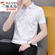 
Woodpecker (TUCANO) summer lapel short-sleeved T-shirt for men casual youth collar top half sleeve versatile thin handsome polo shirt black QY679 M 100-120Jin [Jin equals 0.5 kg]