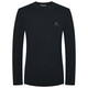 Announcement Bird Machine Washable Wool Sweater Men's Easy Care Half-Turtle Collar Knitted Sweater KEBY253031U Black L-48