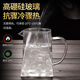 Glass teapot household filter teapot high temperature resistant floral teapot square teapot 350ML stainless steel liner