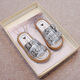 Adorables pantoufles de filles portent l'été nouveau paillettes argentées à la mode fille princesse chaussures pantoufles argent [9913 pantoufles] 26 _shoes longueur d'environ 16,3 cm