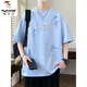 啄木鸟（TUCANO）青少年圆领短袖t恤男学生棉T上衣服潮流帅气百搭夏季新款体恤男装 10348-693黑色 2XL 130-145斤