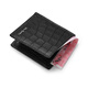 Pierre cardin men's genuine leather short wallet fashion business horizontal ticket clip multi-function card bag coin wallet high-end deerskin wallet black