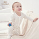 YEEHOO baby clothes newborn jumpsuit baby infant home crawling suit jumpsuit light yellow 80CM