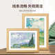 Aimo painted solid wood photo frame wall hanging table wedding photo frame photo wall decoration picture frame mounting business license frame a3 beech color