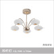 Less (NVC) chandelier 12809 Star Series Simple Modern Ball Cream Style Living Room Dining Room Bedroom Light Voice Boom Light/10 Head/122W/Diameter 98 cm
