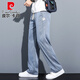 皮尔卡丹（pierre cardin）夏季天丝牛仔裤男潮牌宽松阔腿裤男直筒休闲运动百搭冰丝长裤 1048#灰色  M 【100-115斤】