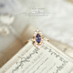 Fat Donglai's same tanzanite ring blue dress exquisite tanzanite marquise zircon retro 9 Hong Kong No. 8