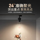 FSL Foshan lighting track light led spotlight clothing store commercial super exhibition hall spotlight background wall surface mounted track spotlight black shell 25 watt white light-purchase second line guide rail