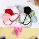 Men's Thong pure cotton men's Thong narrow-edge low-waist sexy and fun pure lust style special spicy underwear red + rose red + pink 2XL 150-175Jin Jin equals 0.5 kg