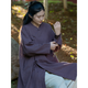 Qualité allemande zen costume bouddhiste femme jeune style temple méditation purge la suite bouddhiste costume de lin en lin zen robe adoration des vêtements végétariens de bouddha [ensemble] zen pantalon violet + lin pantalon droit 6189 # s