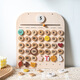INS Windkinder Magnetische Zeit Kalender Monat Kalender kognitiver Spielzeug Anhänger Ornamente Digitales Holzspielhaus Spielzeug vier Jahreszeiten Wetter
