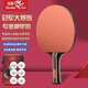 Pisces table tennis racket horizontal racket professional competition grade six-star anti-adhesive arc combined with fast attack speed power type including racket package Champion Professional Edition horizontal single racket including ball + racket bag