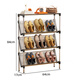 Anya door rear beveled shoe rack heightened home solid simple shoe rack storage rack with dust-proof diaphragm storage rack