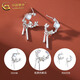CHINA GOLD S925 Silver Moonlight Rabbit Earrings Women's Moonstone Straight Pin Earrings Valentine's Day Birthday Gift for Girlfriend Moonlight Rabbit Earrings Delivered Today/Next Day