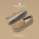 
MONTAGUT (MONTAGUT) pedals old Beijing canvas shoes 2025 summer new product lightweight breathable casual men's shoes versatile soft sole shoes for men khaki (leather shoe size) 41