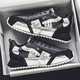 
Lunga men's shoes 2025 summer new breathable versatile sports casual shoes for men's fashionable white shoes thick-soled dad shoes RF-C681 green 41
