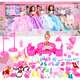 Aozhijia Dress Up Doll Anzug Big Gift Box 3d Eye Prinzessin Puppenspielhaus Kinderspielzeug Mädchen Geburtstag Geschenk