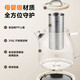 SUPOR all-glass health pot tea maker small fully automatic boiling water and tea all-in-one machine office tea brewing teapot for one person stainless steel filter separation 1.2L 24 hours appointment