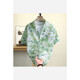 Kurashi Ichiki Shirt Hawaiian Flower Shirt Short Short's Men's Summer Ice Silk Fin Beach Couple Loose Casual confort