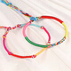 Apolli Buntes Seil handgefertigtes Schmuck ethnischer Stil Bambus Joint Farmfrohes Paar Armband Kindergeschenke 10 Packs