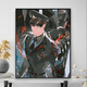 Serie de Amor y Space Deep Pintura al óleo digital Shen Xinghui Game personajes 2025 Nueva pintura al óleo llena de mano S1047-30 Color-Qin Che 40*50cm [envío de cubo de lienzo] Sin juego completo 1