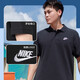 耐克（NIKE）男士 2025春季新款运动衣篮球半袖翻领休闲短袖舒适透气T恤 FN3895-010/偏大 S (165/84A)