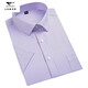 Sieben Wolf-Herren-Kurzärärmel-Shirt 2025 Sommer mittleren Unternehmens Casual Vielseitiger und atmungsaktives Baumwoll-Professional-Arbeitshirt DX6623 38