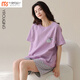 
Modali tender solid color cotton pajamas for women in summer solid color cotton shorts shorts summer new young ladies home clothing set Yi short sleeve suit: YZT9856 M Recommended 70-95 Jin [Jin equals 0.5 kg] wear
