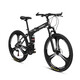 Permanent 26-inch front and rear shock-absorbing soft-tail folding mountain bike variable speed men's and women's adult and children's bicycle integrated wheel