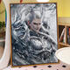 2025 new Nezha 2: The Demon Child's Naohai Digital Oil Painting DIY Ao Bing Hand-painted Filling and Coloring High-Precision Painting LL12127 40*50cm Thick solid wood inner frame + decorative outer frame