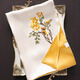 Hangzhou Silk Road Su-embroidered silk scarf silk women spring and summer mulberry silk scarf shawl mother birthday gift Mother's day peony golden
