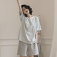 
Modal pure cotton pajamas for women in summer short-sleeved two-piece set cartoon sweet summer thin cute outdoor wear clothes orange A9856 shorts M [80-100Jin [Jin equals 0.5 kg]]