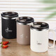 Procurement and sales recommendation 304 stainless steel mug with lid, anti-fall, household coffee cup, water cup, stainless steel straw, white, with stainless steel straw