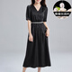 Ehangy International Light Luxury Women's Robe Summer 2025 Nouveau style Fashionable Fashionable Slim et Gentle Evergrande Small Jirt Black [Boîte-cadeau haut de gamme] XL 120-130JIN [Jin est égal à 0,5 kg]